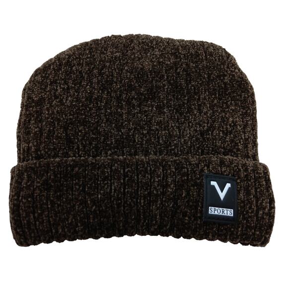 Apple Star Beanie Size Large Brown Color Fuzzy Lining - Picture 1 of 5